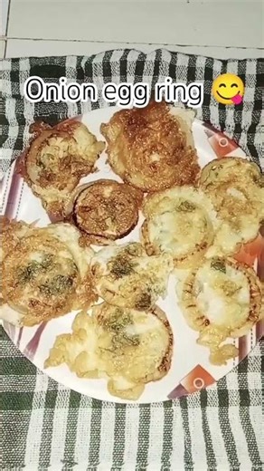 onion egg ring 😋 #duet #bayan #trending #viral #food #sweetbread #cooking #دحمان
