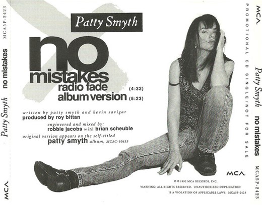 Patty Smyth - No Mistakes