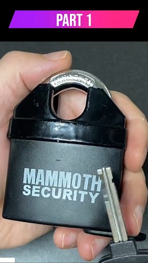 2.9K views · 38 reactions | Mammoth Security Motorbike Disk Detainer Padlock Picked PART 1 #locking #lockpicking #lockpickingtools #viral #fyp | Lock Picking V | Facebook