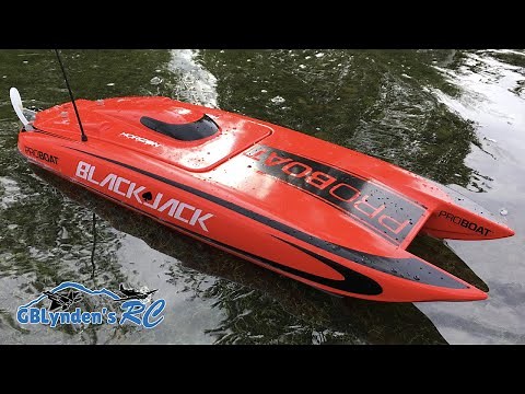 6S Smoke On The Water - ProBoat Blackjack 24 inch Catamaran Brushless RTR RC Boat