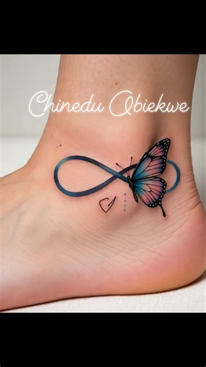 Infinity and butterfly tattoo design ideas #tattooideas #trendingpost #trend #goviralreels | Chinedu Obiekwe