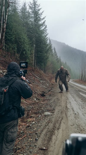 The Fastest Bigfoot Ever Recorded? 🤯 Bigfoot Filmed Sprinting Across Remote Logging Road in British Columbia #bigfoot #cryptid #sasquatch #britishcolumbia | Most Amazing Top 10