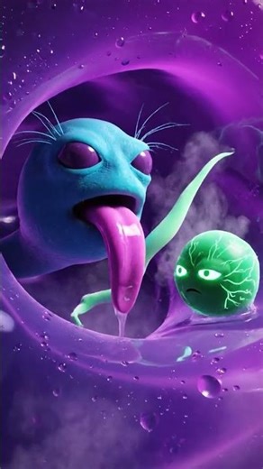 Alien Gel Awakening: Mysterious Tentacles in Macro #CGI #Alien #Shorts