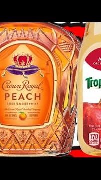 (21+ Content, Drink Responsibly) Crown Royal Peach x Apple Juice