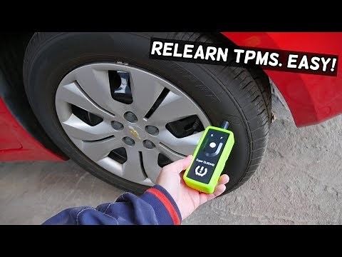 HOW TO RELEARN TPMS SENSOR ON CHEVROLET GMC BUICK CADILLAC CHEVY. TIRE PRESSURE SENSOR