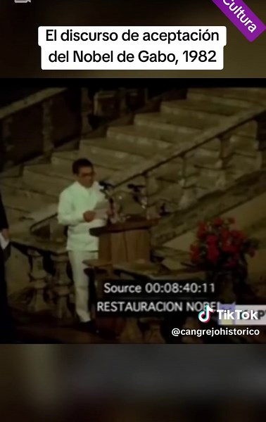 Discurso de aceptación del Nobel de Gabo en 1982