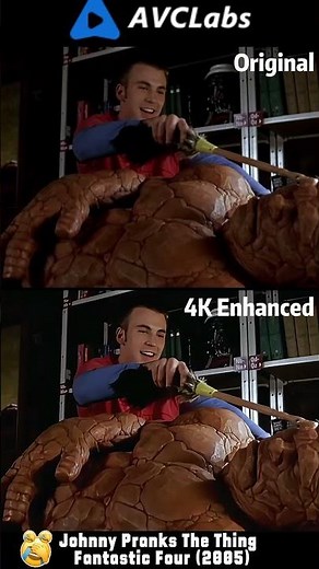 [4K] Fantastic Four Funny Scene | Johnny Pranks The Thing 🤭