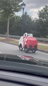 15K views · 217 reactions | Robot chicken to your door! What do you think? Metro Atlanta Chick fil-A tests delivery robots equipped with artificial intelligence. The world is getting...____________. (fill in the blank below) | Ric Kearbey | Facebook
