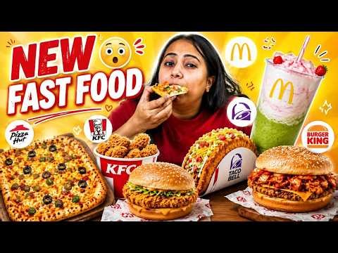 Trying NEWLY Launched Menu From Every Fast Food Brand 🍟