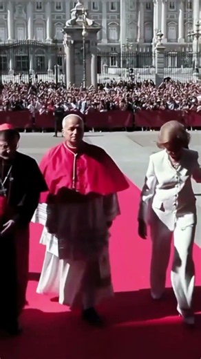 A historic tribute at the Almudena Cathedral 🕊️