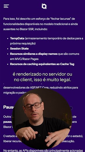 O Blazor sempre foi poderoso. Mas sempre teve lacunas. No .NET 11, a proposta é fechar esses gaps: – TempData – Session – Cache de componentes – Melhorias em renderização A ideia é clara: você não sentir falta do MVC. Agora a pergunta é… isso é suficiente para acelerar a adoção? | balta.io