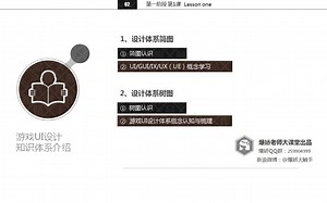 阶第1课 游戏UI设计知识体系介绍