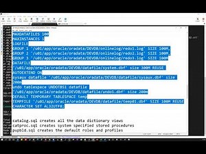 Manual Database Creation || Silent Mode Database Creation