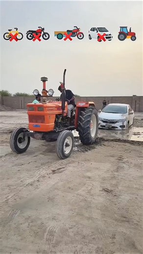 Which Vehicle Can Pull This Stuck Car Out? 😱🚗💨 #challenge #experiment #trending