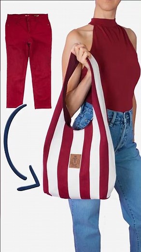 DIY Hobo Bag from Old Jeans easily Miarti🪡🧵✂️ 👜✌️