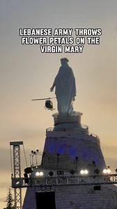 Just like every year, thousands gather at Our Lady of Lebanon (Harissa) to honor the Virgin Mary on the last Sunday of May. The Lebanese army throws flower petals on the statue of Our Lady of Lebanon to honor Mary, while the people cheer joyfully. 🇱🇧🏷 Tags: #Lebanon #Christianity #Christians #ChristianityInLebanon #maronite #Lebanese #Ladyoflebanon #avemaria #virginmary | Eastern Christians