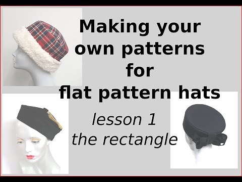 Drafting your own flat pattern hats - Lesson 1