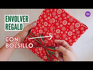 🎁How to wrap a gift with a pocket / Wrap a gift box.