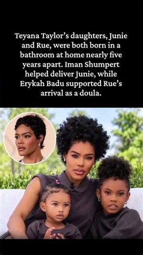 Erykah Badu was there when Teyana Taylor welcomed baby Rue😳🖤#celebritynews