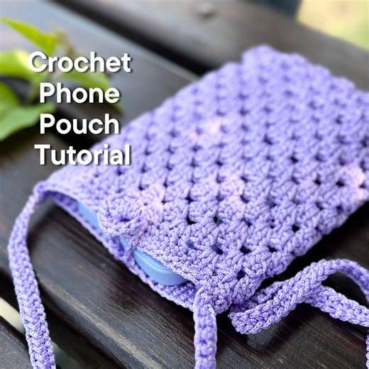 Crochet Crossbody Bag Pattern: DIY Cell Phone Pouch (digital Download) - Etsy