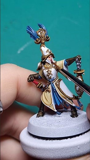 This Lumineth Realm Lord tutorial is available on Patreon #warhammer #ageofsigmar #speedpaint