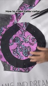 How to make halter collar #sewing #sewingproject #halter #collar | Seams and Dreams