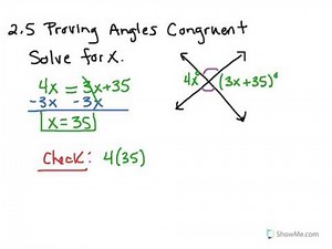 Proving Angles Congruent