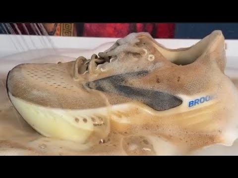 🔥 [ASMR / Immersive Shoe Cleaning] Rescuing an Expensive Brooks Running Shoe with MAX Cleaner! 👟💦
