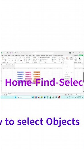Select Multiple Objects in Excel! | Excel Pro Tip #shortsvideo #excel #excel #shorts