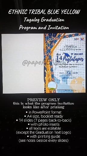 1.4K views · 25 shares | #graduation20242025 #graduationprograminvitation #new #fyp #ethnic #graduation #program #Graduation2025 #tribal #template | Mary Florence M. Manzano | Facebook