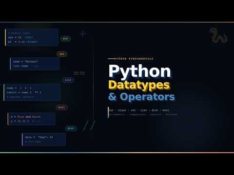 Python Data types and Operators