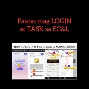 Paano mag LOGIN at TASK sa ECNL tutorial | EC&L Media Marketing OPC #ecnl #online #Encoder