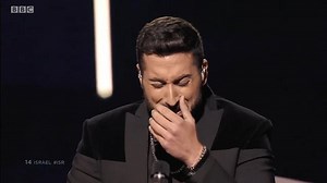 Israel's Kobi Marimi crying