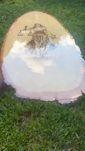 Definitely took a step out of my wood burning wheelhouse with this one. When asked by friend and local judge to make this for the court room I couldn’t pass it up! This is one piece of art I hopefully never have to see again. #justiceisblind #courtroom #judges #criminal #woodburn #woodburning #woodwork #pyrography #pyrographyart #woodart #fyp #woodburningartists #basswood #liveedge | Alabama Burning