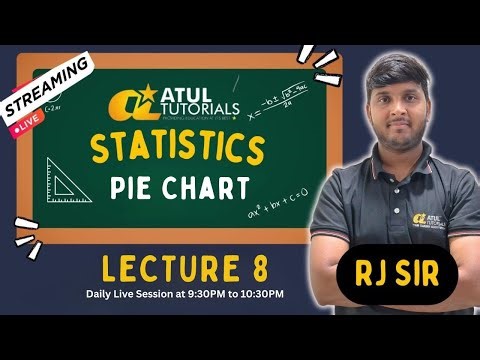 Statistics (Topic : Pie Chart) | Lecture 8 | RJ SIR | 10THBOARDEXAM