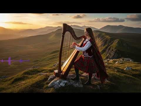 Celtic Relaxing Music 🌿 Highland Sunset Harp for Deep Calm & Gentle Sleep