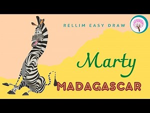 How to draw Marty, Madagascar characters. #marty #Madagascar #zebra #gloria #meena #alex