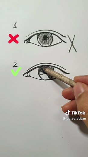 Trả lời @nguyenchuhieu1 a dạy thêm về vẽ người được không ạ? Thì đây tập vẽ mắt đơn giản trước nhé,đừng bỏ qua điều này : #vẽ #art #drawing #hocvecoban #fyp #xuhuong