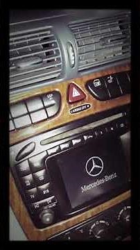 Mercedes w203 COMMAND radio AUX, language,time set,brightness/darkness settings
