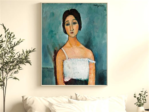 Amedeo Modigliani - Portrait d'une femme - Poster numérique imprimable - décoration d'intérieur, impression murale, impression numérique, - Etsy France