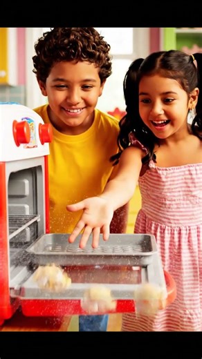 Funny Cookie Surprise! 🍪✨ Kids Baking Fun #Shorts