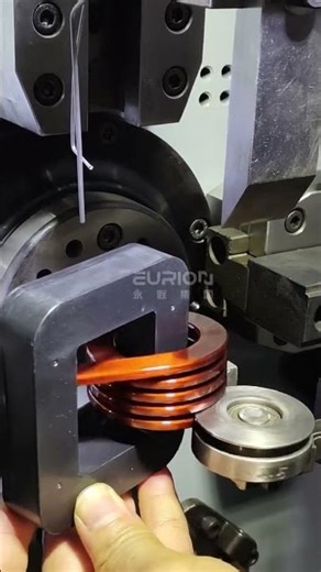 Common Mode Inductor Magnetic Core Windings Unit Edgewise Winding Machine