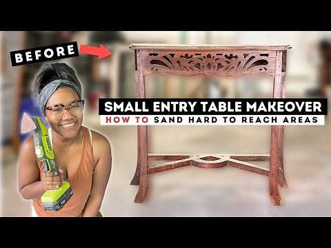 DIY Furniture Makeover | Sanding Hard To Reach Areas | Ashleigh Lauren