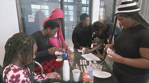 Kids celebrate Presidents' Day at the MLK Jr. Rec Center