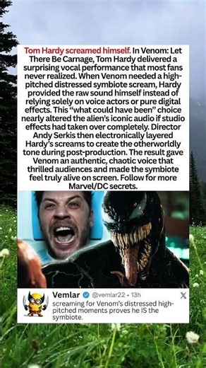 Tom Hardy Venom Scream Secret: Why He Did The High-Pitched Symbiote Scream