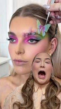 trying a BUTTERFLY look... 🦋😱