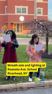 On Saturday, Dec. 6, fourth graders entertained the crowd at Roanoke Ave. Elementary School before the big countdown to the giant wreath lighting. There was also a surprise or two. Be on the lookout for the full post coming soon. | Riverhead News-Review