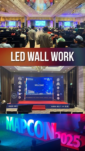 LED Wall Work for Mapcon Hyatt Precision setup. Crystal-clear visuals. Executed by Royal Vision to elevate the event experience with impactful LED display solutions. 📞 94959 92451 | 94471 12451 🌐 www.royalvision.co.in #royalvision #ledwall #leddisplay #eventvisuals #corporateevents #hyattevents #eventtechnology #visualsolutions #keralaevents #ProfessionalSetup | Royalvision