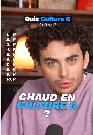 Quiz de Culture G : Scorez-vous sur un P ?