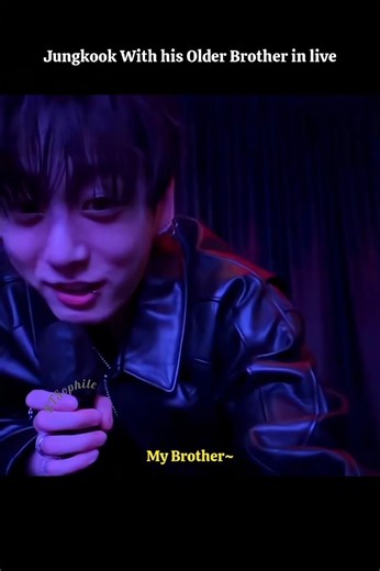 Jungkook with his Older Brother in Live 😭💜 #bts #jungkook #jk #youtubeshorts
